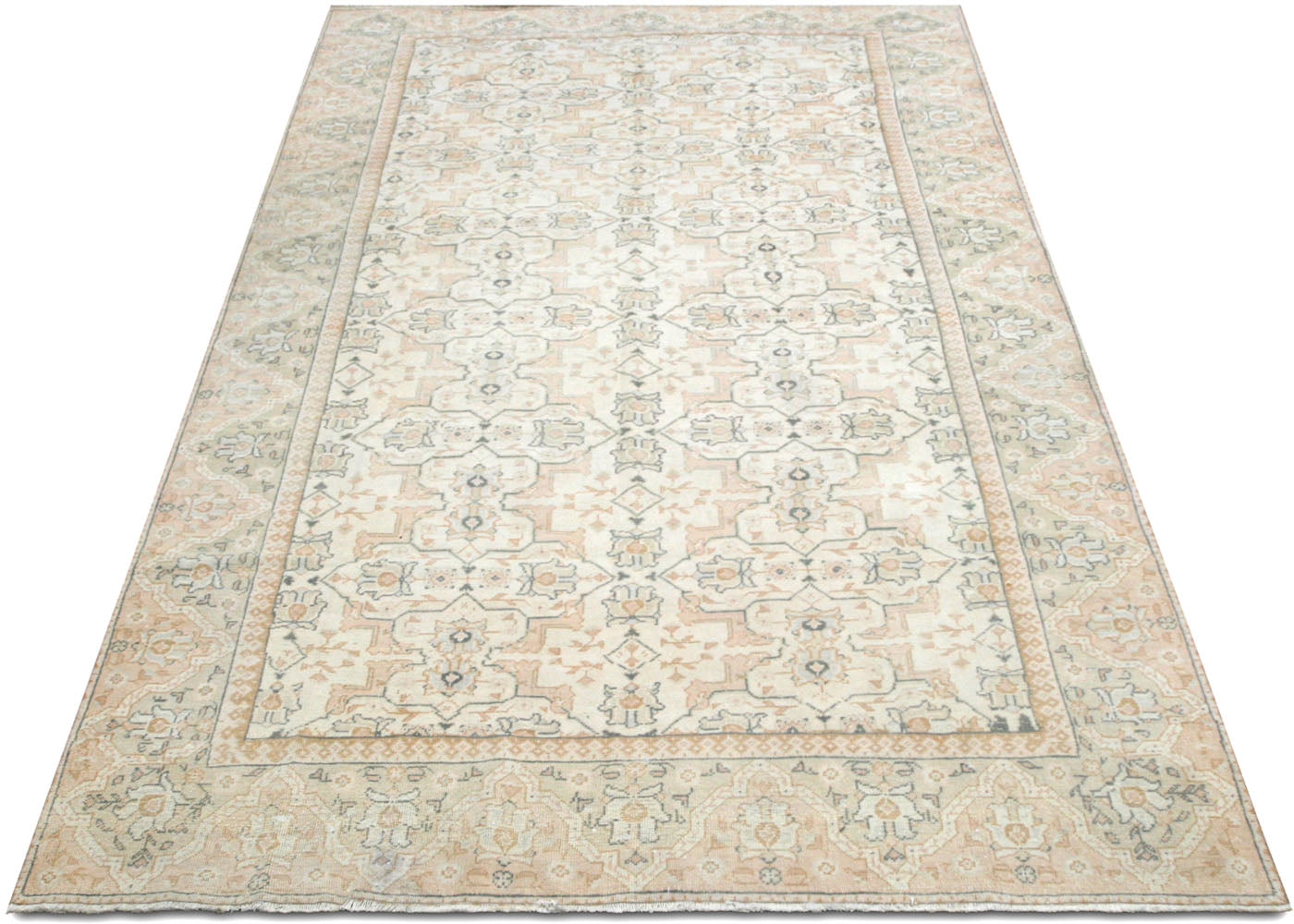 Vintage Turkish Oushak Rug - 5'8" x 10"