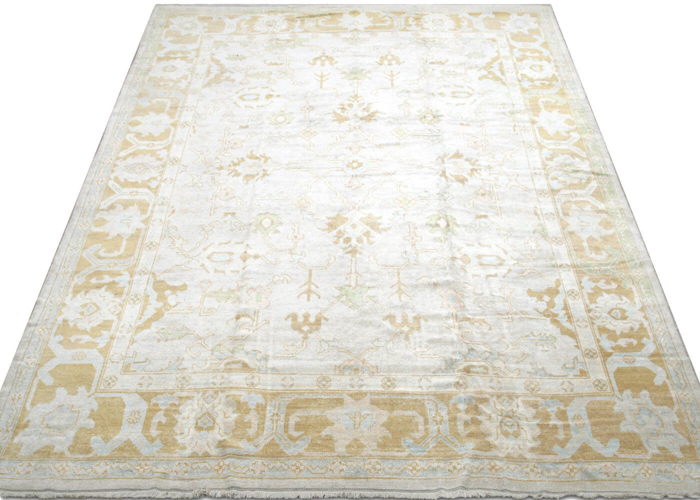 Vintage Turkish Oushak Rug - 11'7" x 15'9"