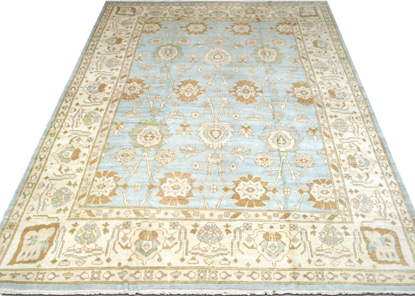 Vintage Turkish Oushak Rug - 11'5" x 16'10"