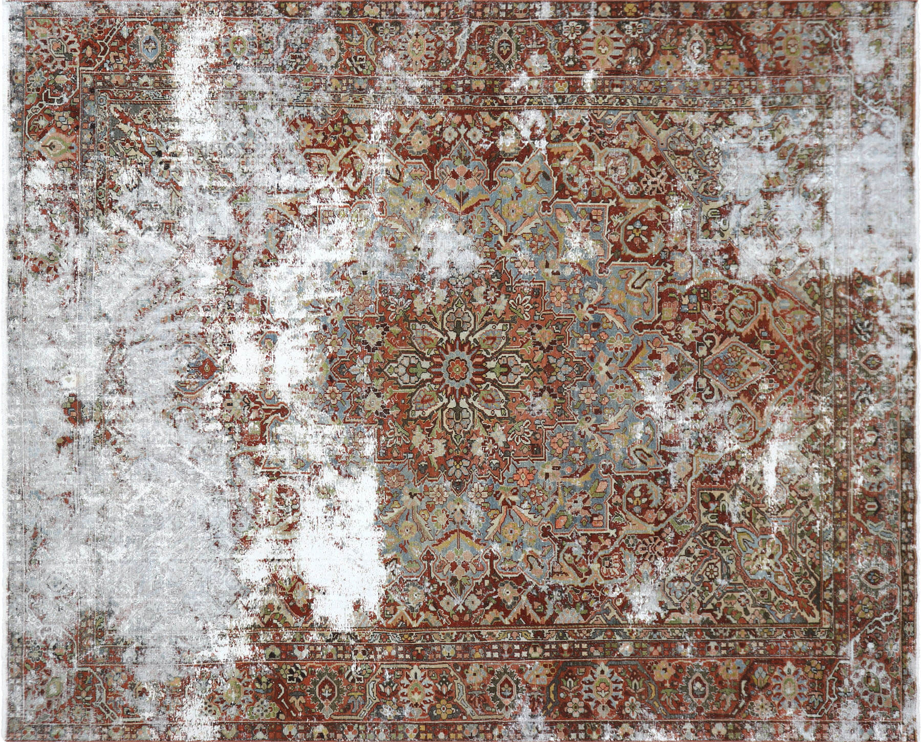 Semi Antique Persian Baktiari Carpet - 11'1" x 13'4"
