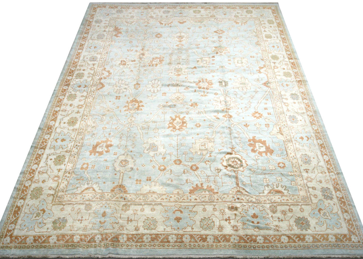 Vintage Turkish Oushak Rug - 12'8" x 18'5"