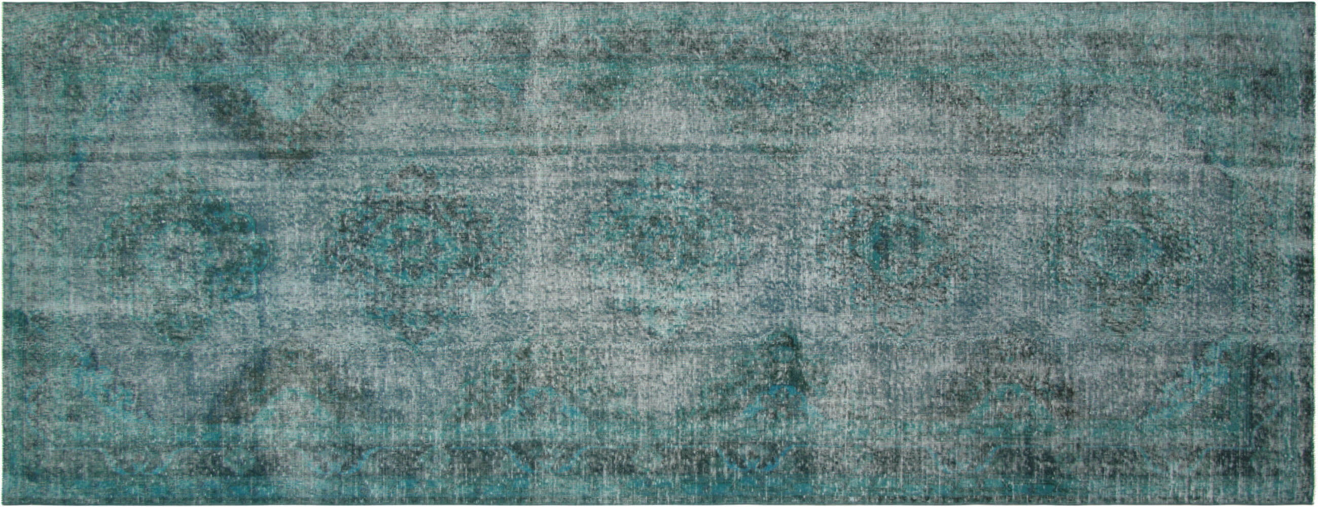 Vintage Turkish OverDyed Carpet - 4'6" x 12'11"