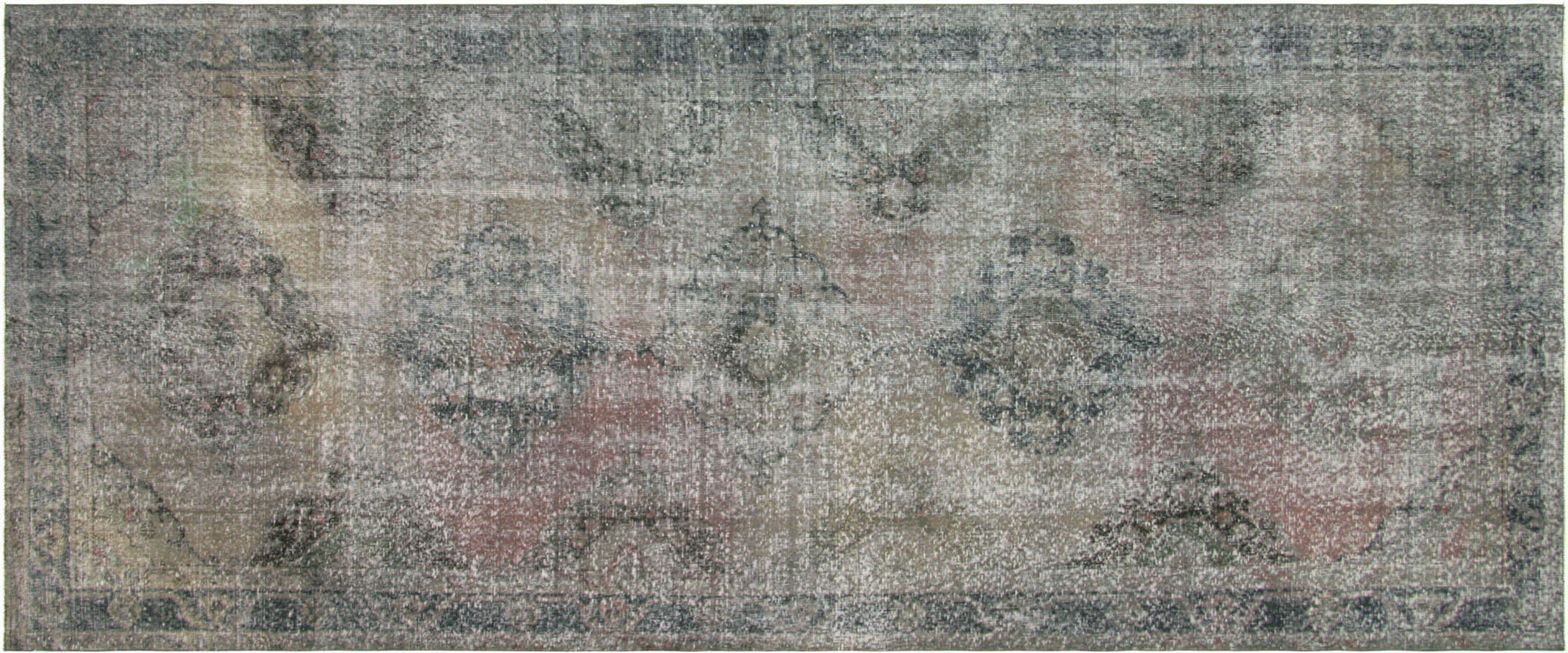 Vintage Turkish OverDyed Carpet - 4'10" x 12'6"