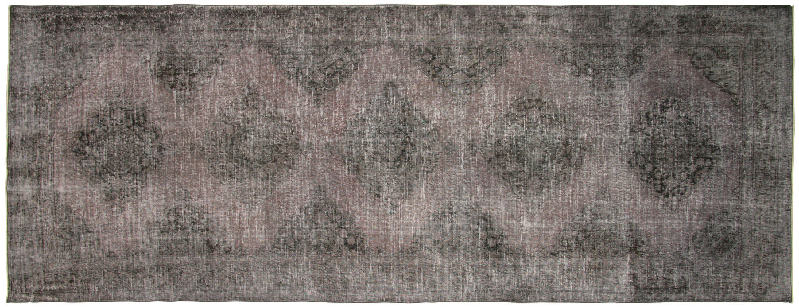 Vintage Turkish OverDyed Carpet - 4'6" x 12'2"