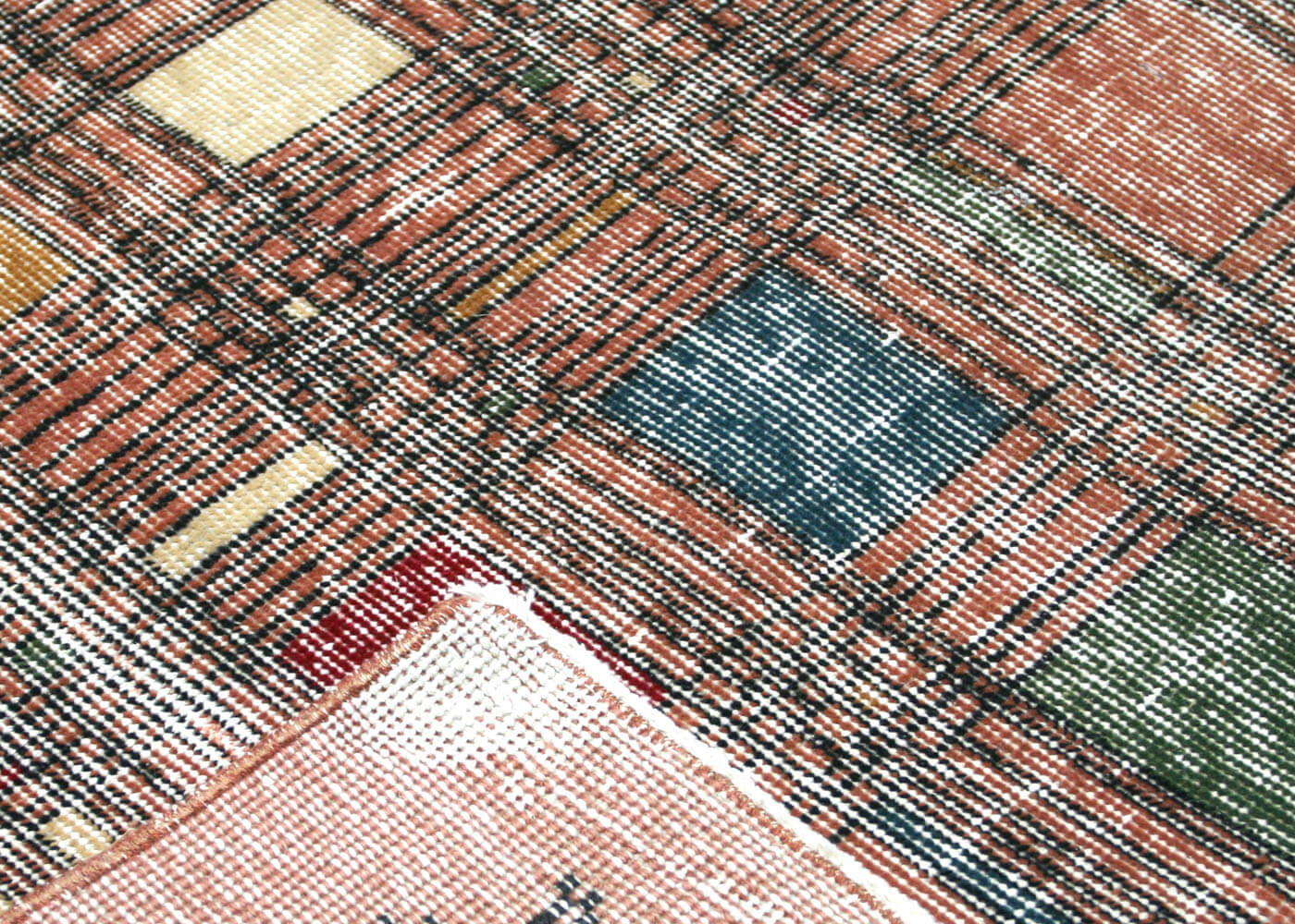 Vintage Turkish Mid-Century Modern Rug - 6'8" x 9'10"