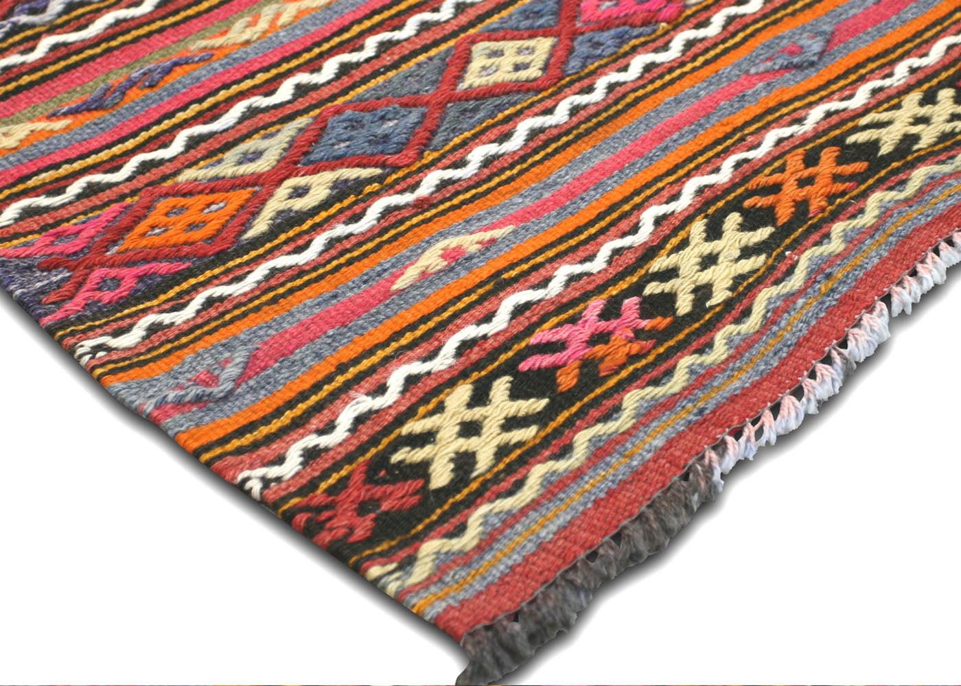 Vintage Turkish Kilim - 4'3" x 4'2"