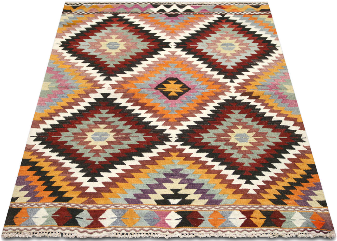 Vintage Turkish Kilim - 3'11" x 4'10"