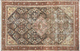 Vintage Persian Mahal Rug - 4'3" x 6'7"