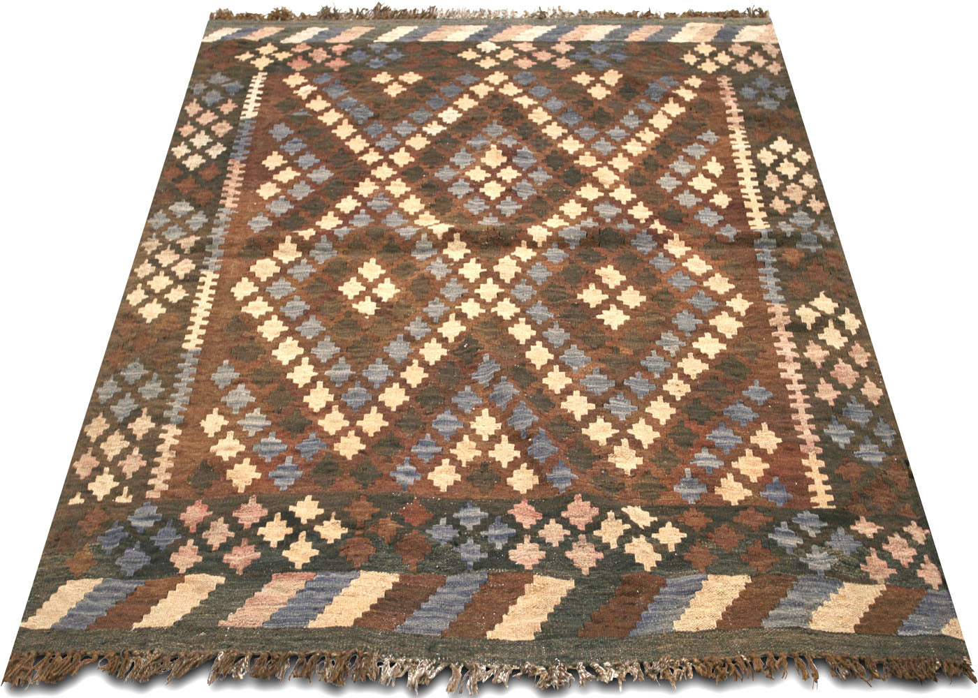 Vintage Afghan Maimana Kilim - 5'1" x 6'2"