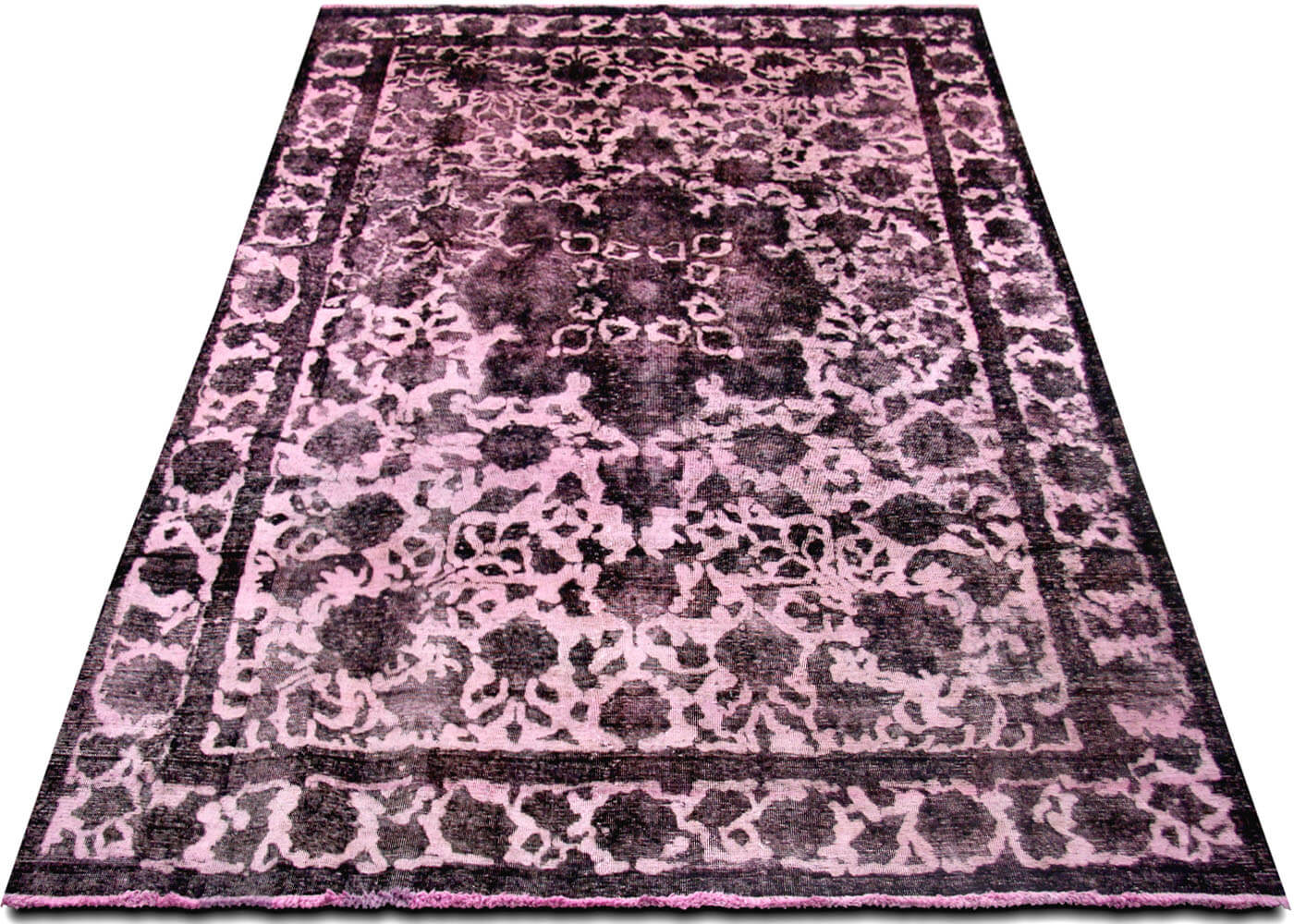 Vintage Persian Tabriz Overdyed Rug - 7'11" x 11'8"