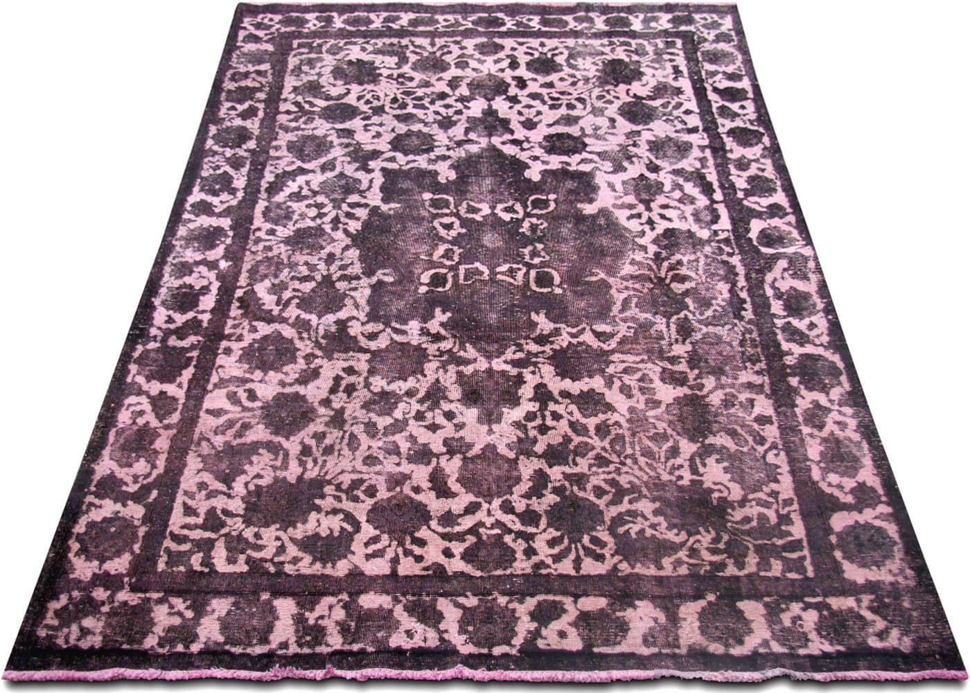 Vintage Persian Tabriz Overdyed Rug - 7'11" x 11'8"