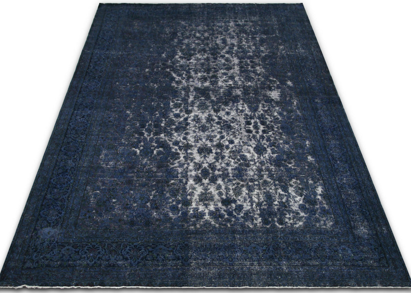 Vintage Persian Kerman Overdyed Rug - 11' x 16'7"