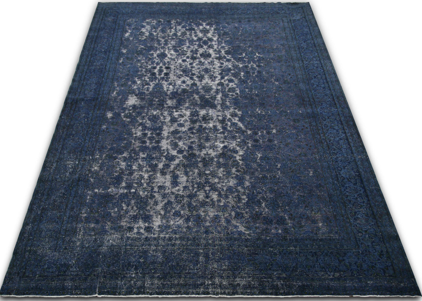 Vintage Persian Kerman Overdyed Rug - 11' x 16'7"