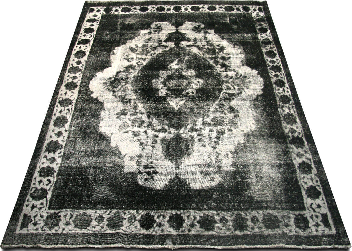Vintage Persian Tabriz Overdyed Rug - 9'11" x 12'6"