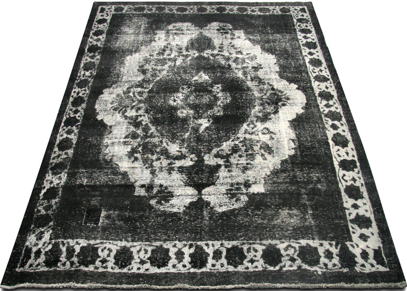 Vintage Persian Tabriz Overdyed Rug - 9'11" x 12'6"