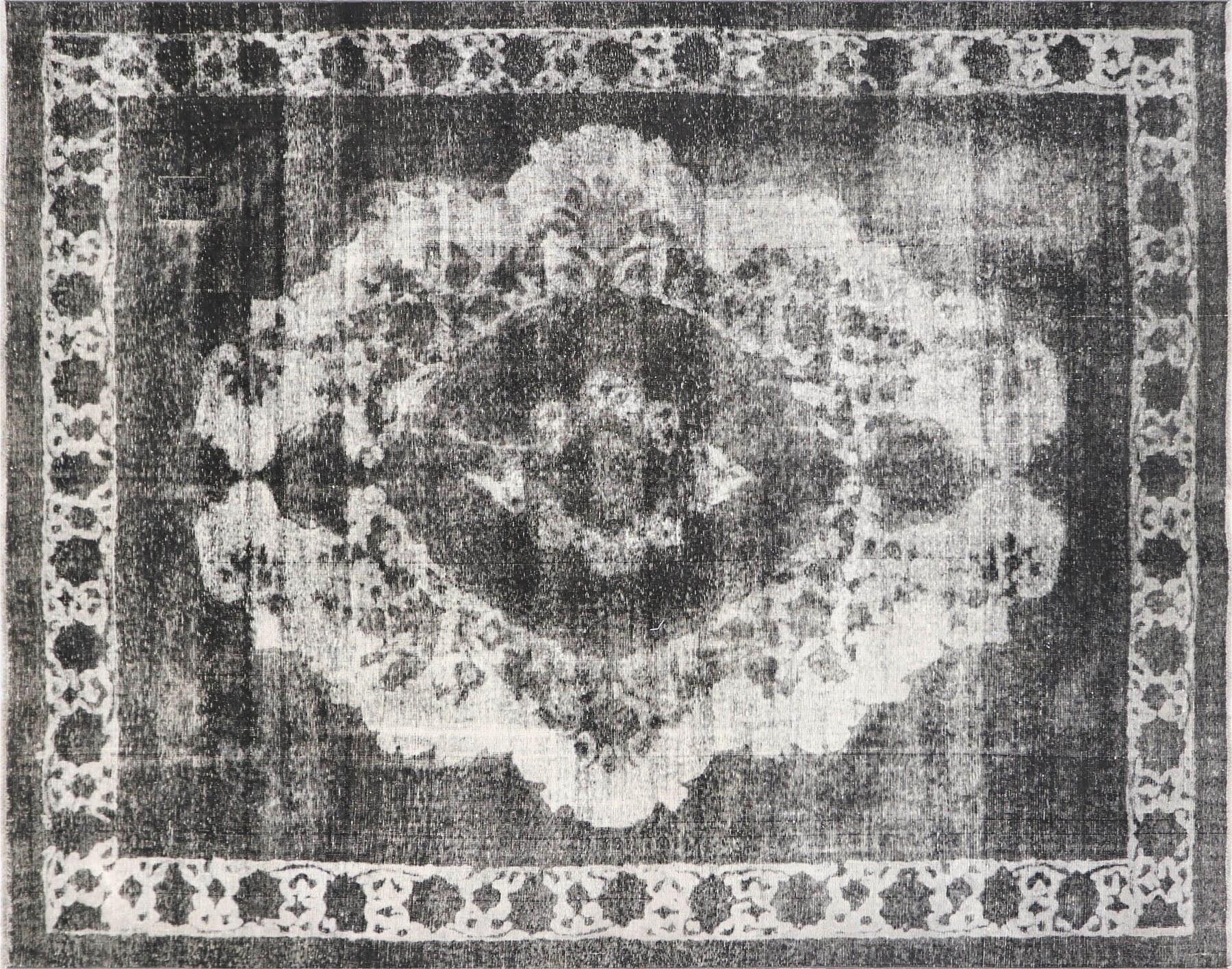 Vintage Persian Tabriz Overdyed Carpet - 9'11" x 12'6"