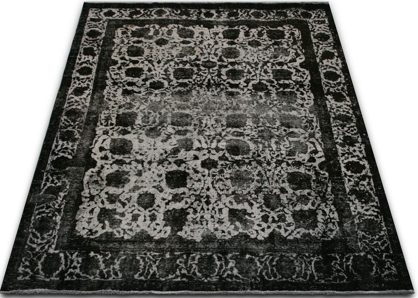 Vintage Persian Tabriz Overdyed Rug - 9'9" x 12'3"