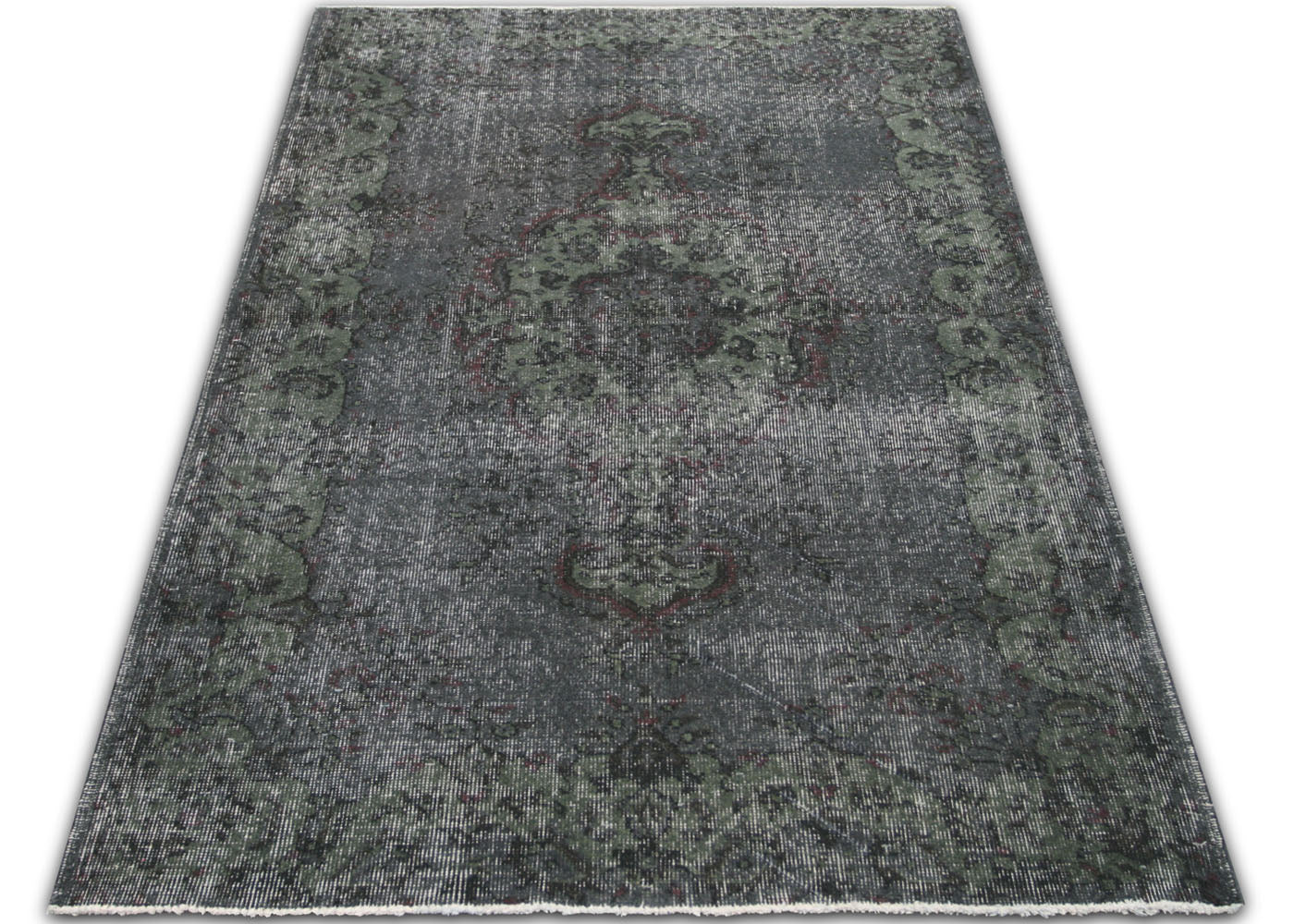 Vintage Turkish OverDyed Rug - 4'1" x 7'