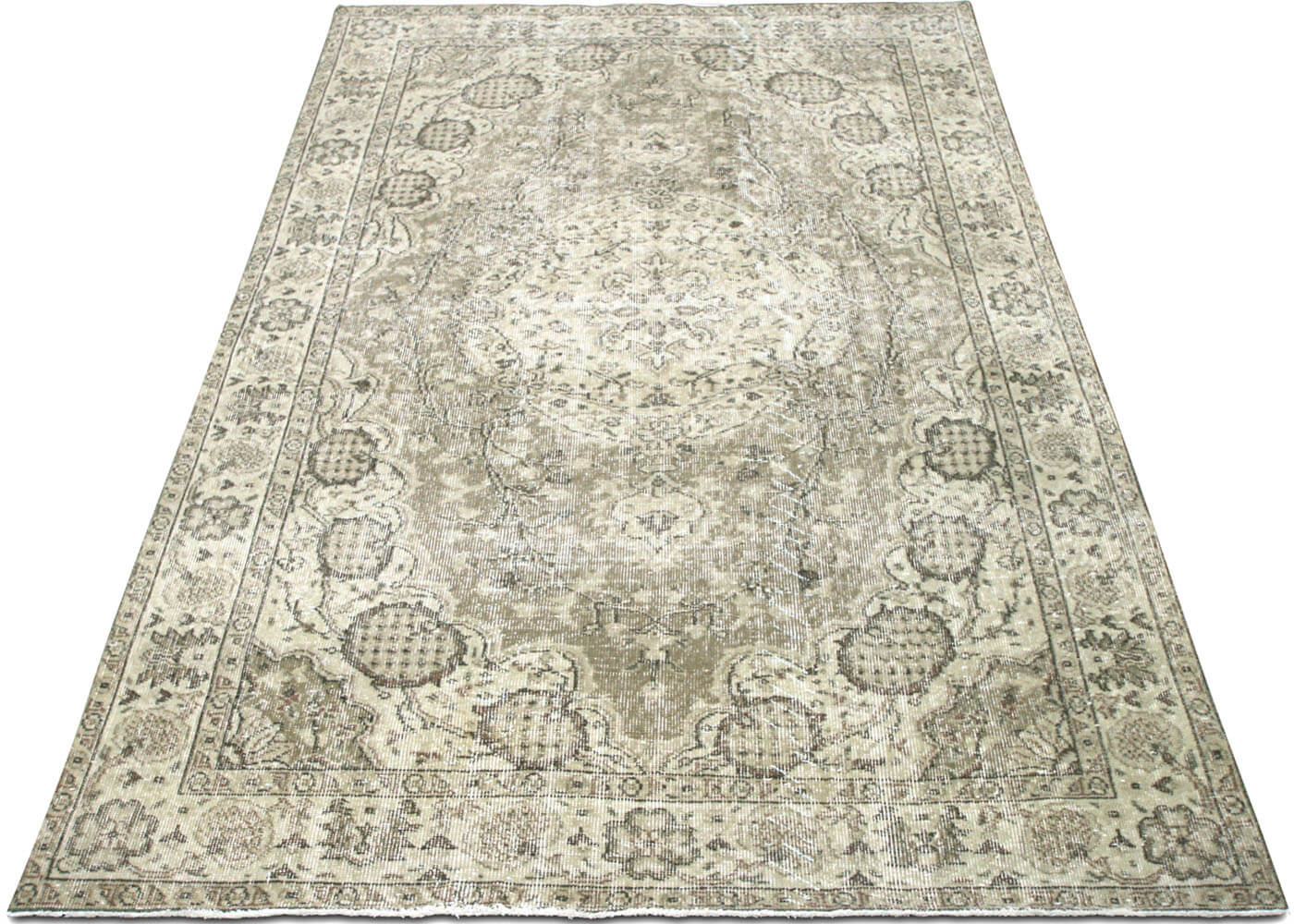Vintage Turkish Oushak Rug - 5'7" x 8'4"