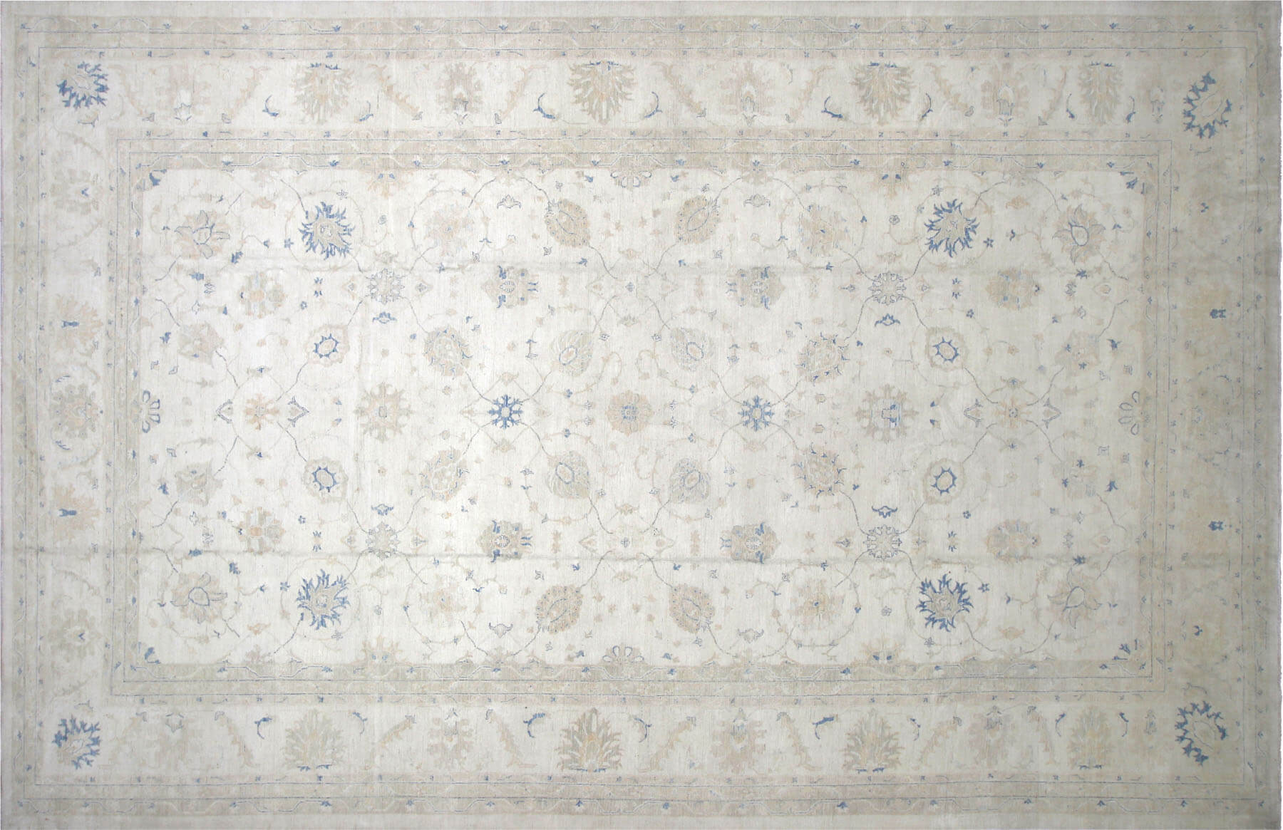 Recently Woven Afghan Peshawar Carpet - 11'8" x 18'2"