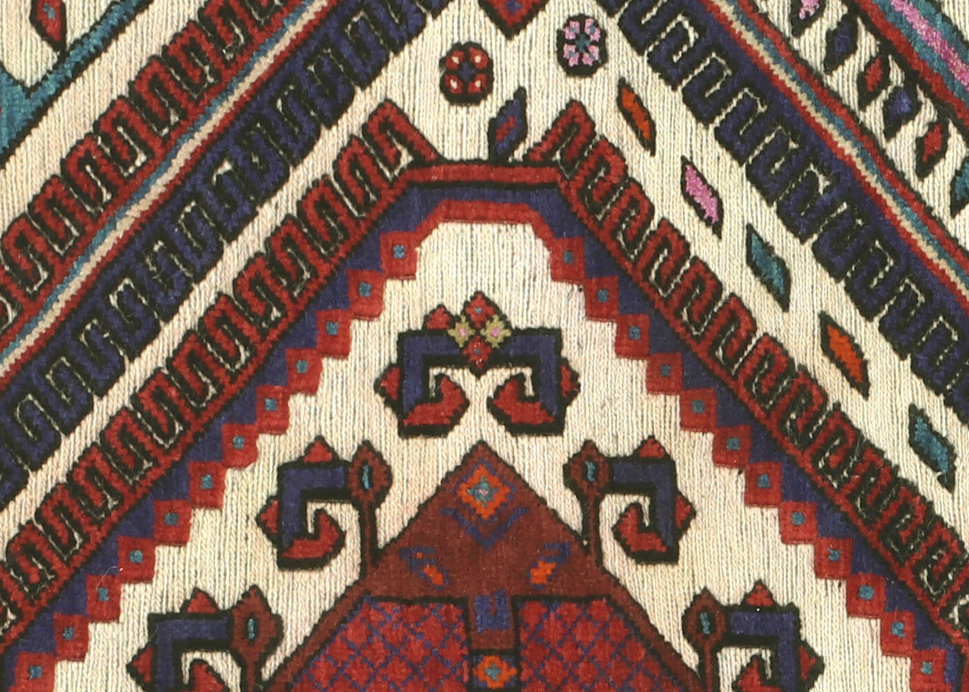 Vintage Afghan Balouch Rug - 4'3" x 5'10"
