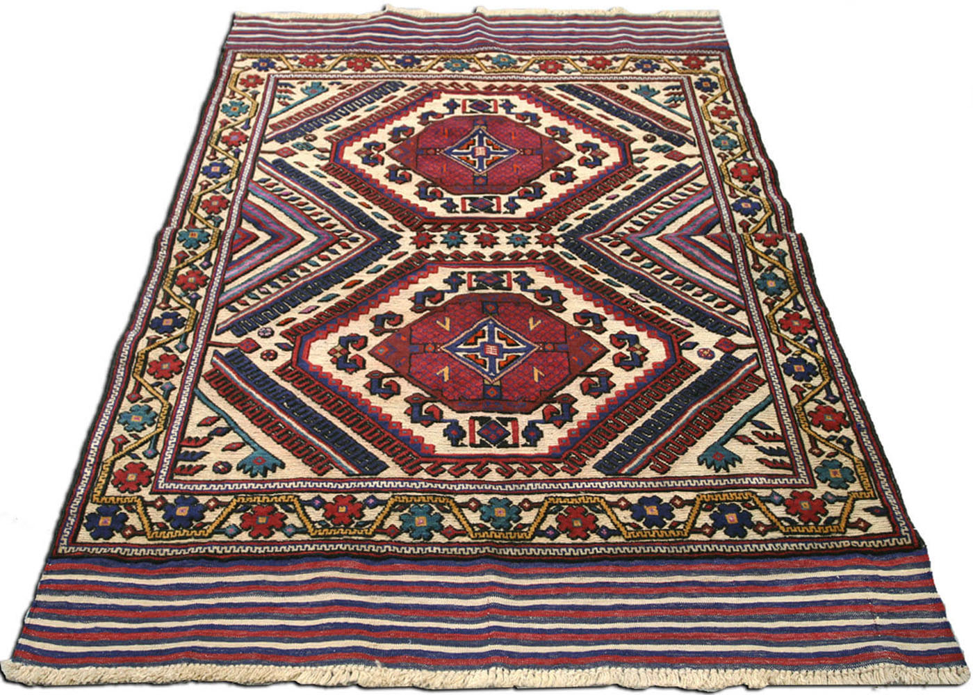 Vintage Afghan Belouchi Rug - 4'3" x 5'10"