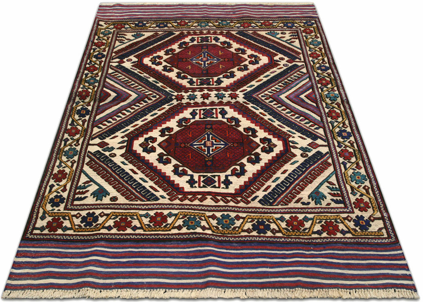 Vintage Afghan Balouch Rug - 4'3" x 5'10"