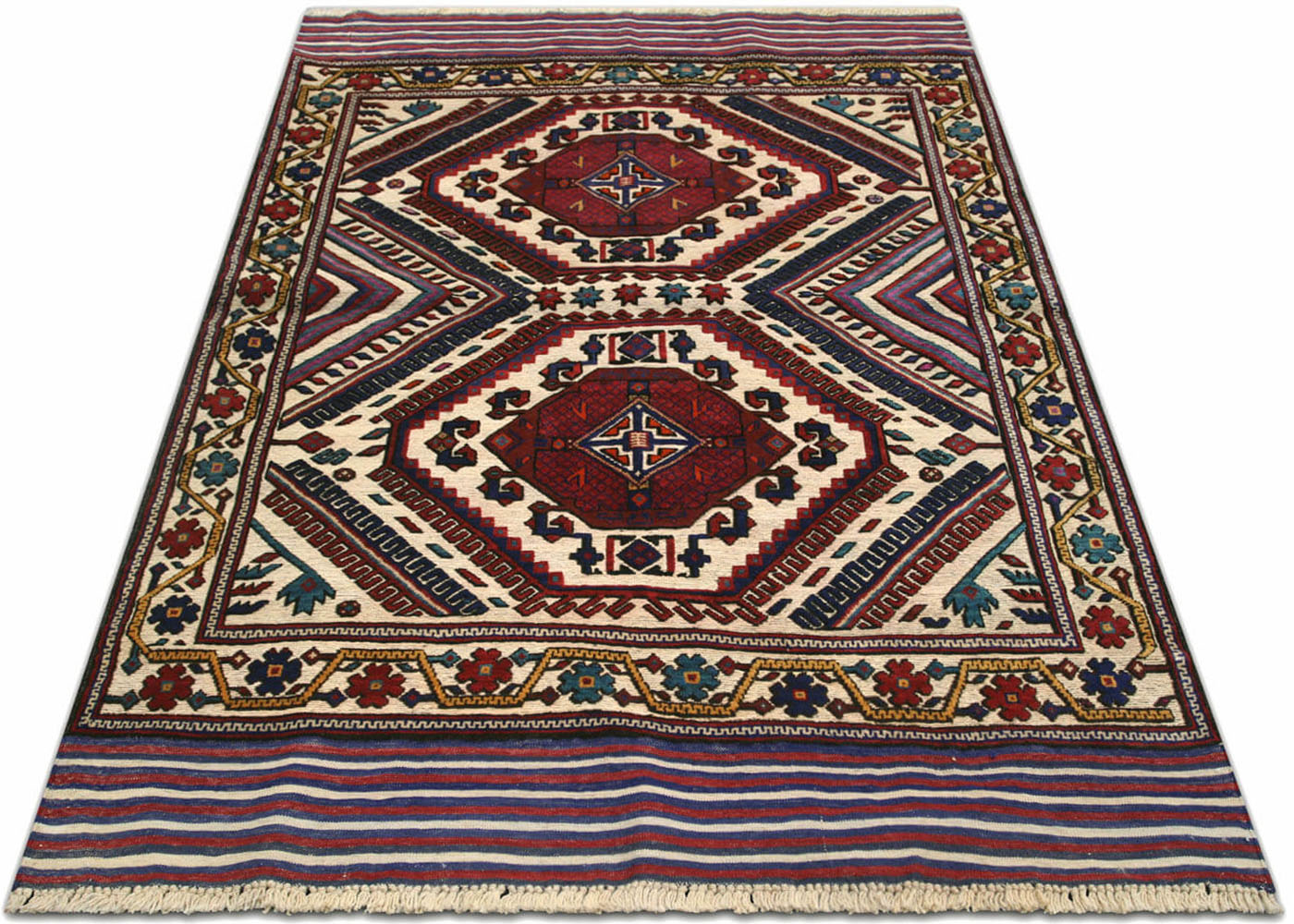 Vintage Afghan Belouchi Rug - 4'3" x 5'10"