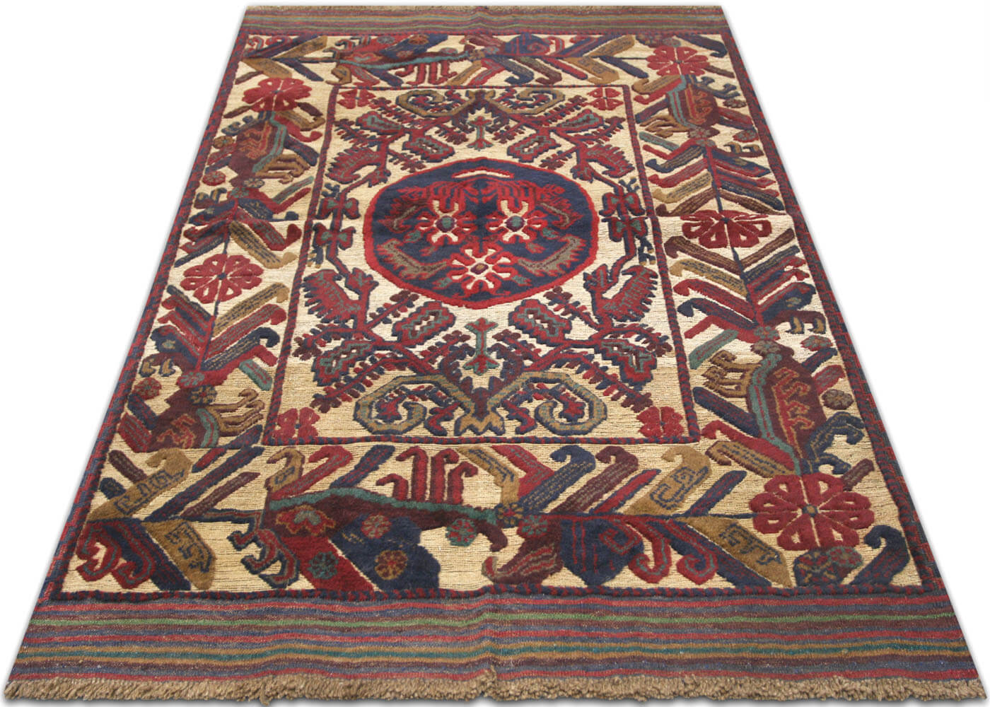 Vintage Afghan Belouchi Rug - 4' x 5'9"