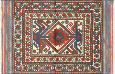 Vintage Afghan Balouch Rug - 4'3" x 6'5"