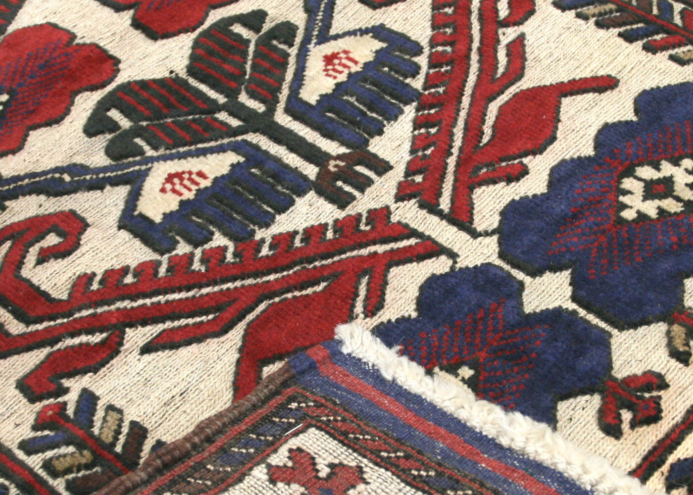 Vintage Afghan Balouch Rug - 2'9" x 4'2"