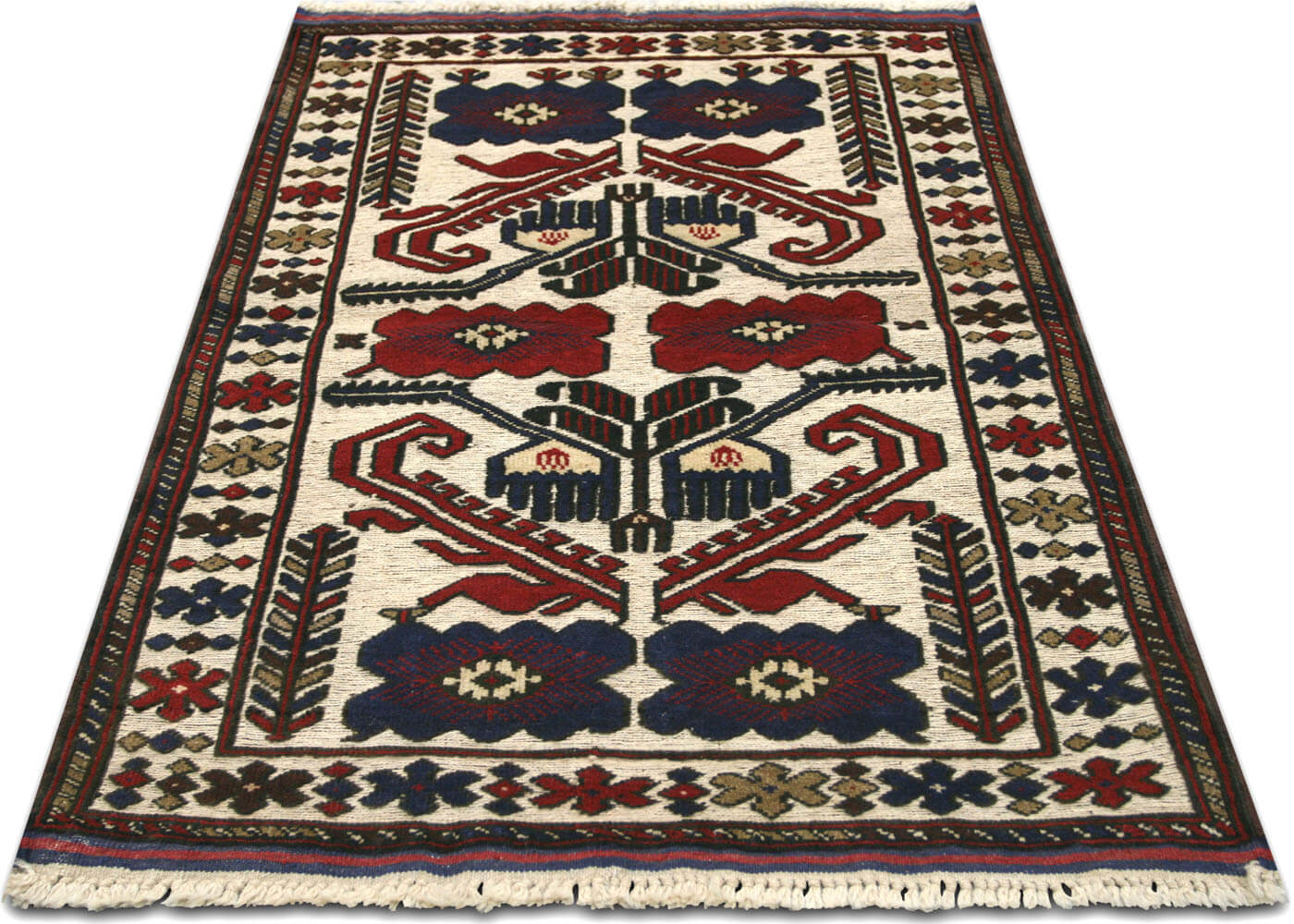 Vintage Afghan Balouch Rug - 2'9" x 4'2"