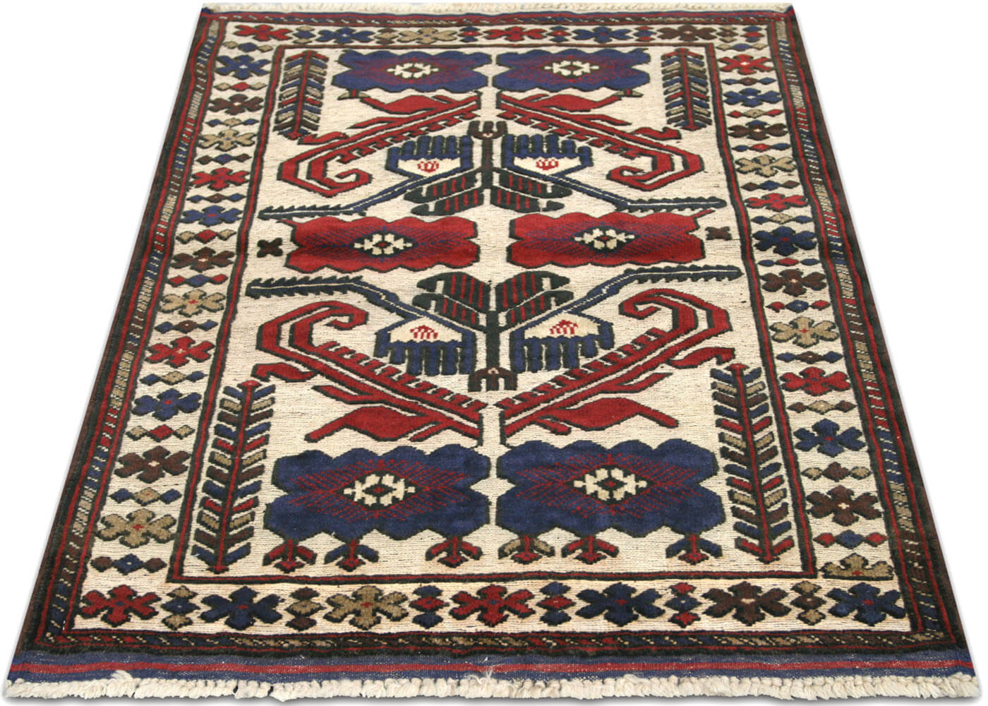 Vintage Afghan Balouch Rug - 2'9" x 4'2"