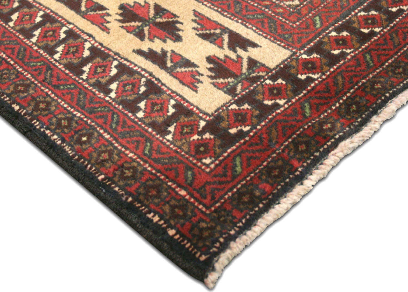 Vintage Afghan Balouch Rug - 3'1" x 5'1"