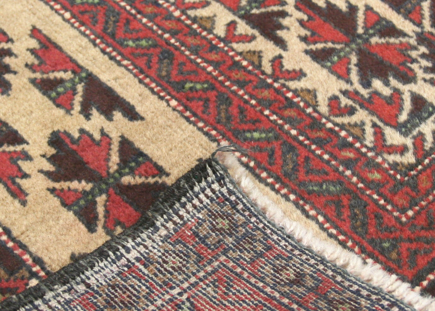 Vintage Afghan Balouch Rug - 3'1" x 5'1"