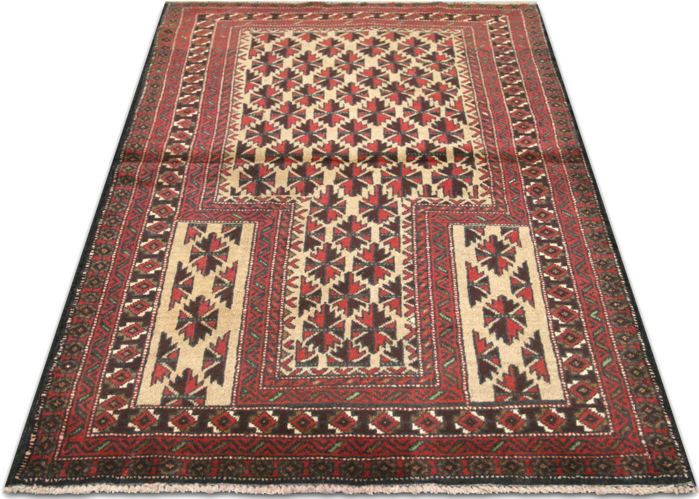 Vintage Afghan Balouch Rug - 3'1" x 5'1"