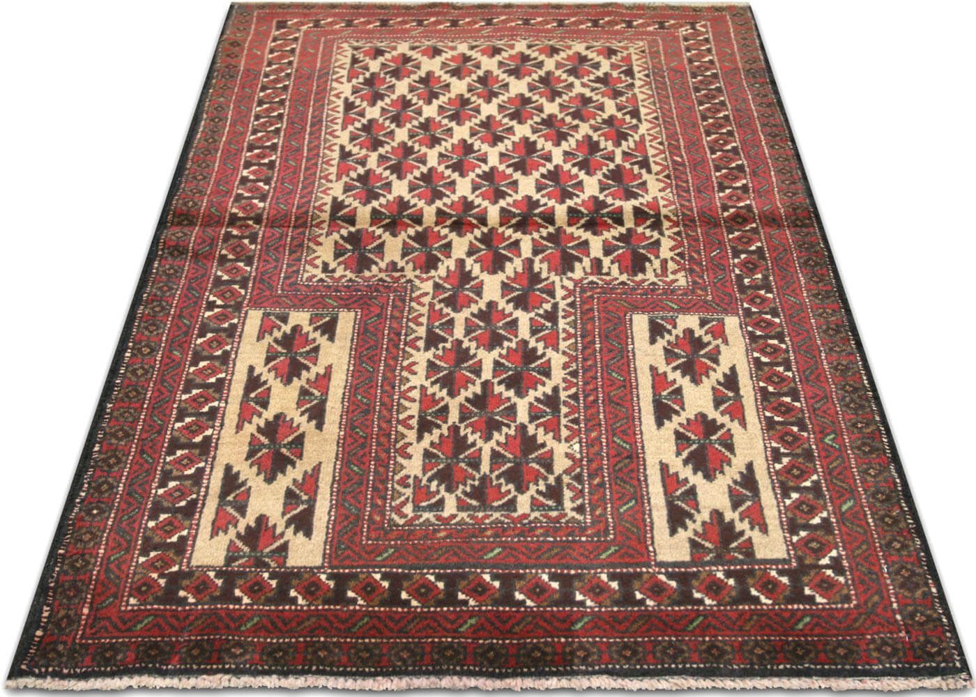 Vintage Afghan Belouchi Rug - 3'1" x 5'1"