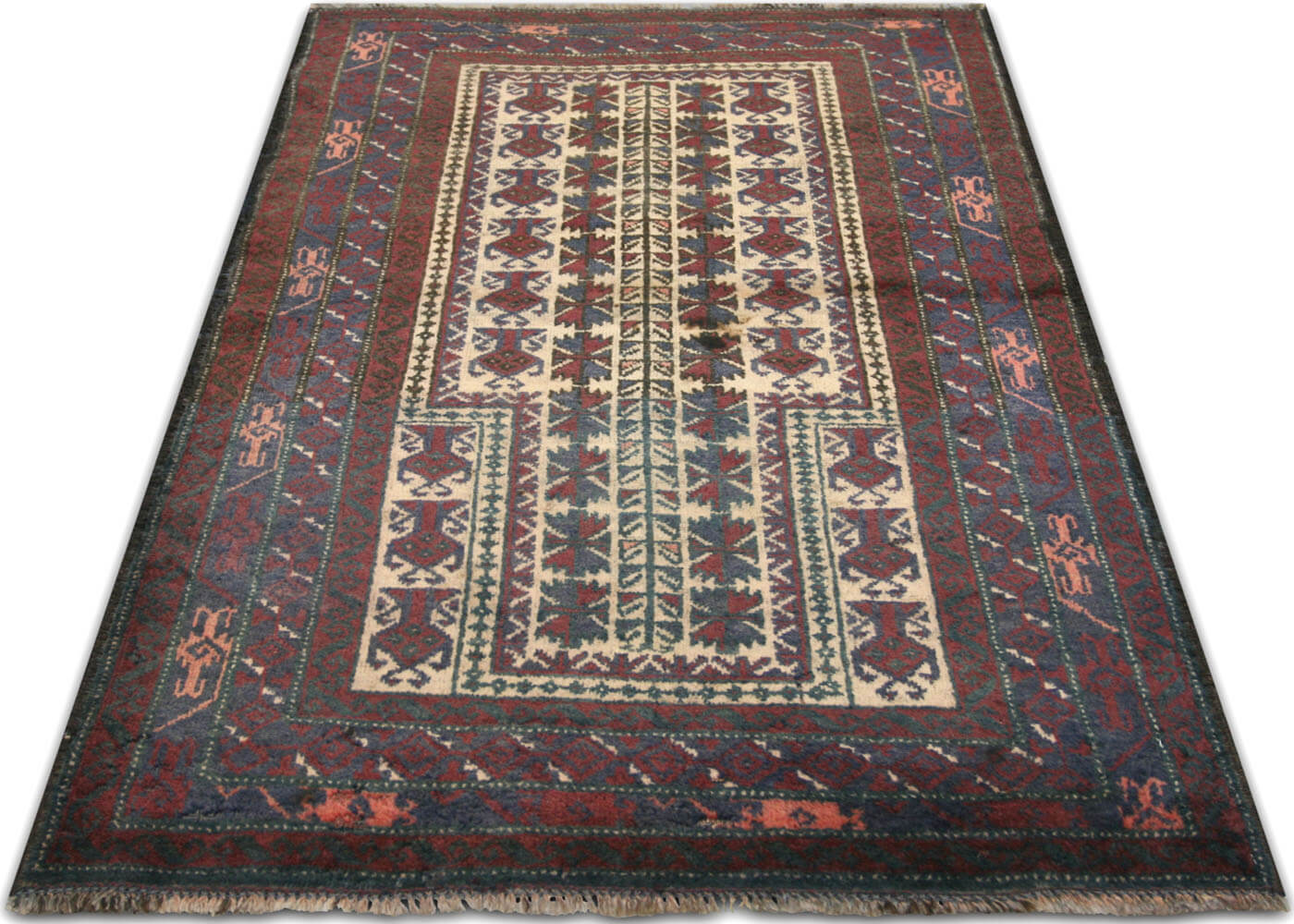 Vintage Afghan Balouch Rug - 3' x 5'1"