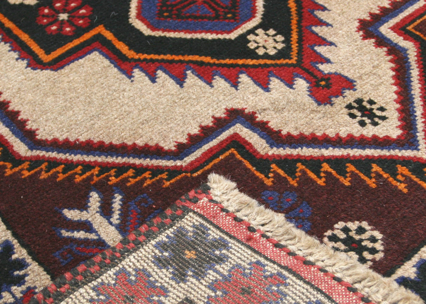 Vintage Afghan Belouchi Rug - 2'11" x 4'10"