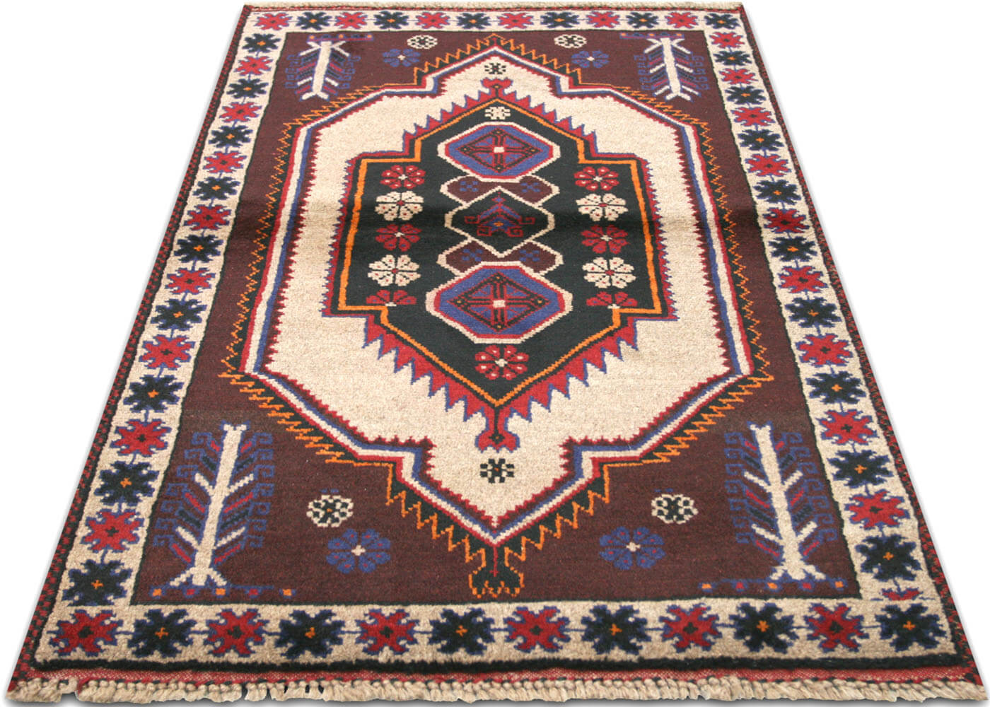 Vintage Afghan Belouchi Rug - 2'11" x 4'10"