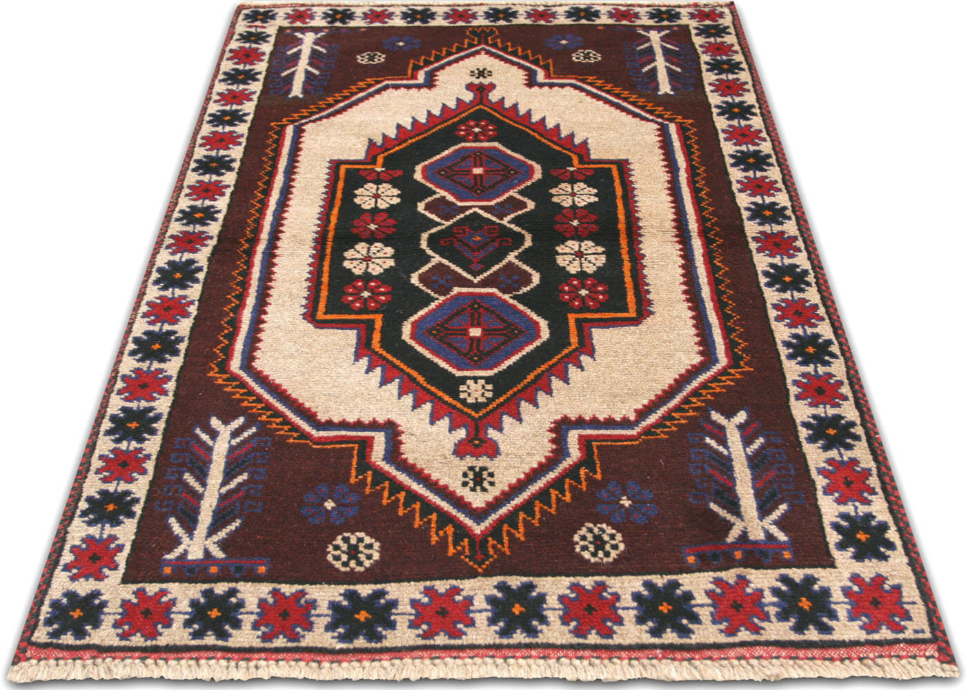 Vintage Afghan Belouchi Rug - 2'11" x 4'10"