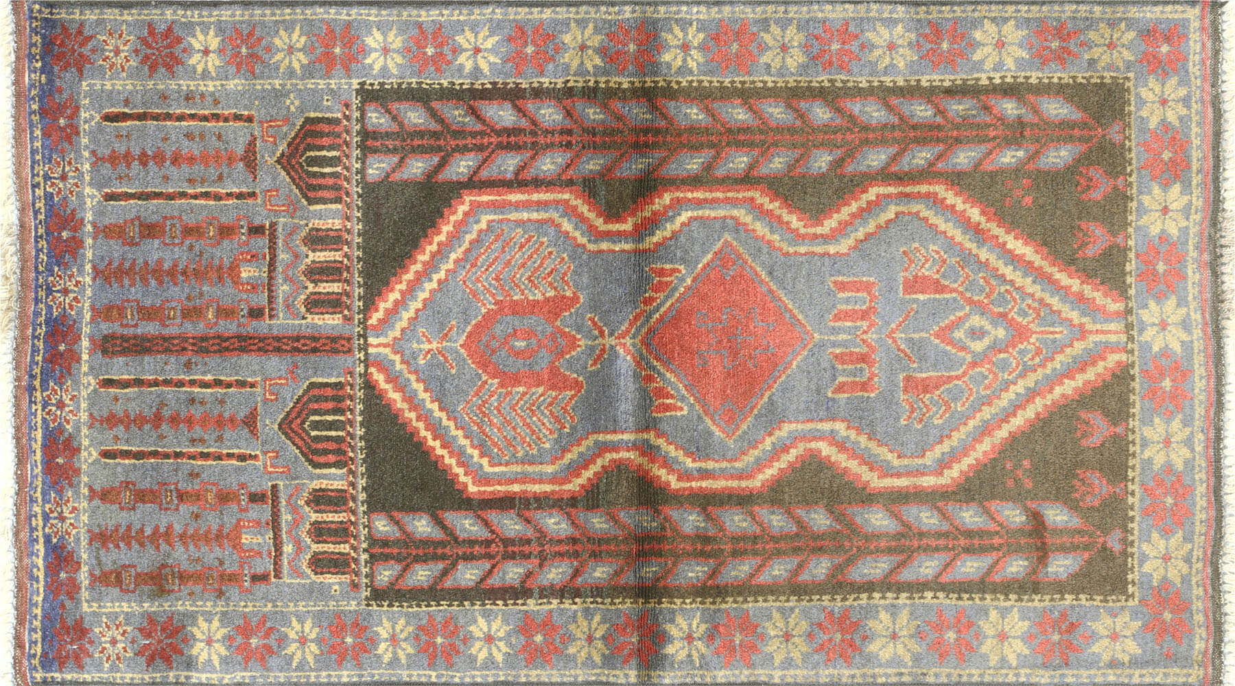 Vintage Afghan Balouch Rug - 2'7" x 4'7"