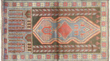 Vintage Afghan Balouch Rug - 2'7" x 4'7"