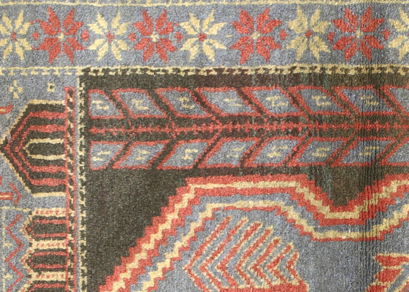 Vintage Afghan Balouch Rug - 2'7" x 4'7"