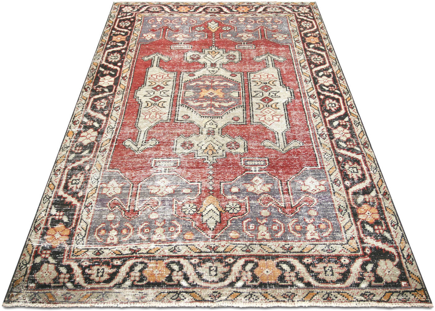 Vintage Turkish Oushak Rug - 4'10" x 8'8"