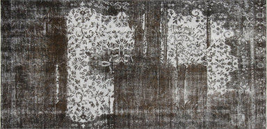 Vintage Turkish OverDyed Carpet - 5'4" x 11'1"