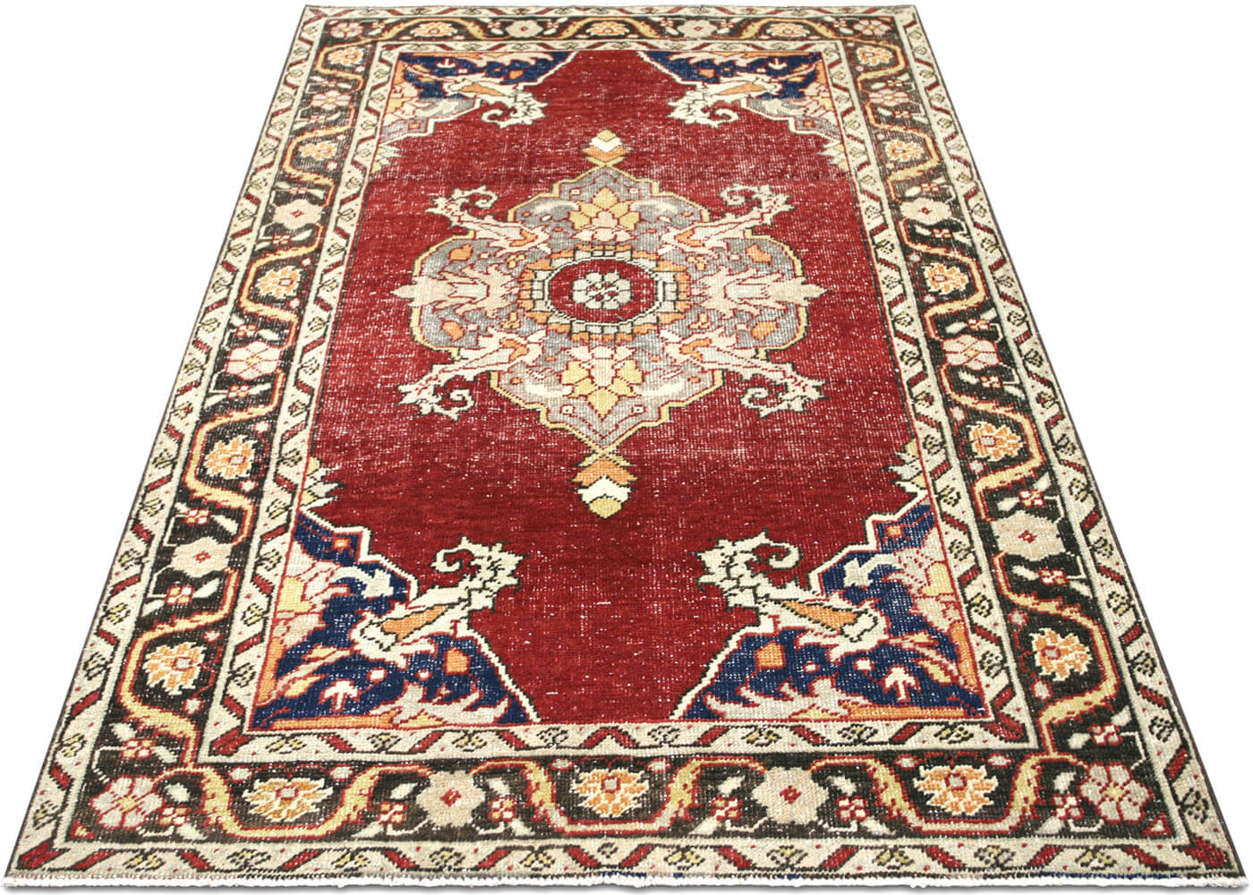 Vintage Turkish Oushak Rug - 4'8" x 7'9"