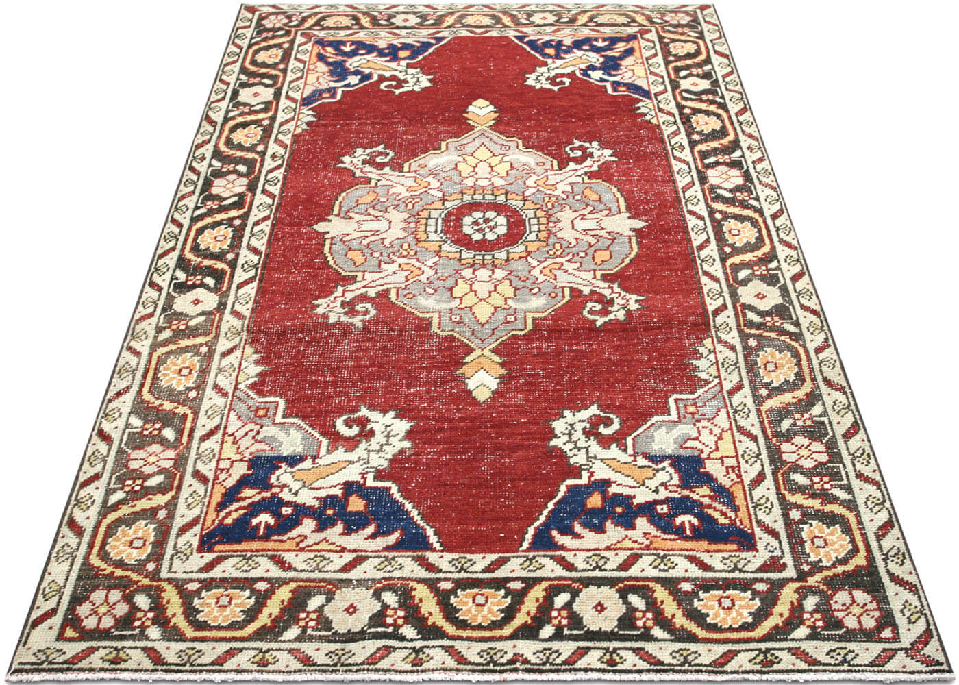 Vintage Turkish Oushak Rug - 4'8" x 7'9"