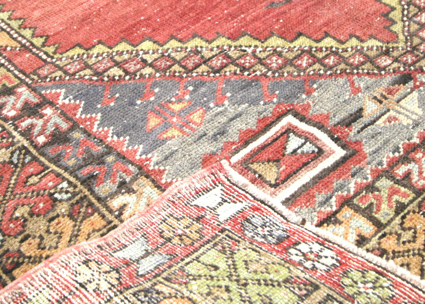 Vintage Turkish Oushak Rug - 3'9" x 5'4"
