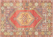 Vintage Turkish Oushak Rug- 3'9" x 5'4"